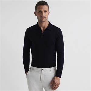 REISS TRAFFORD Long Sleeve Polo Shirt